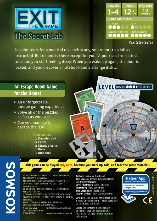Exit the game the secret lab box back