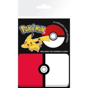 Pokemon pokeball luggage card holder