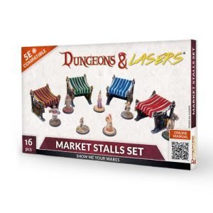 market stalls set