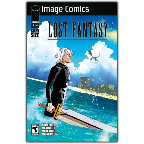 lost fantasy #5 Cover B Alex Diotto Final Fantasy X Homage Variant