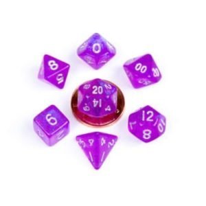 fanroll mini dice stardust purple