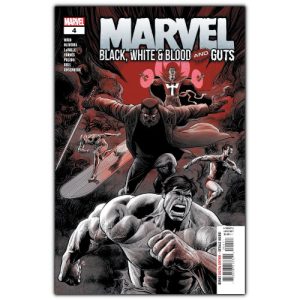 marvel black white blood guts #4