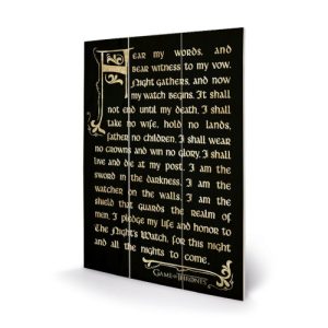 nights watch oath board